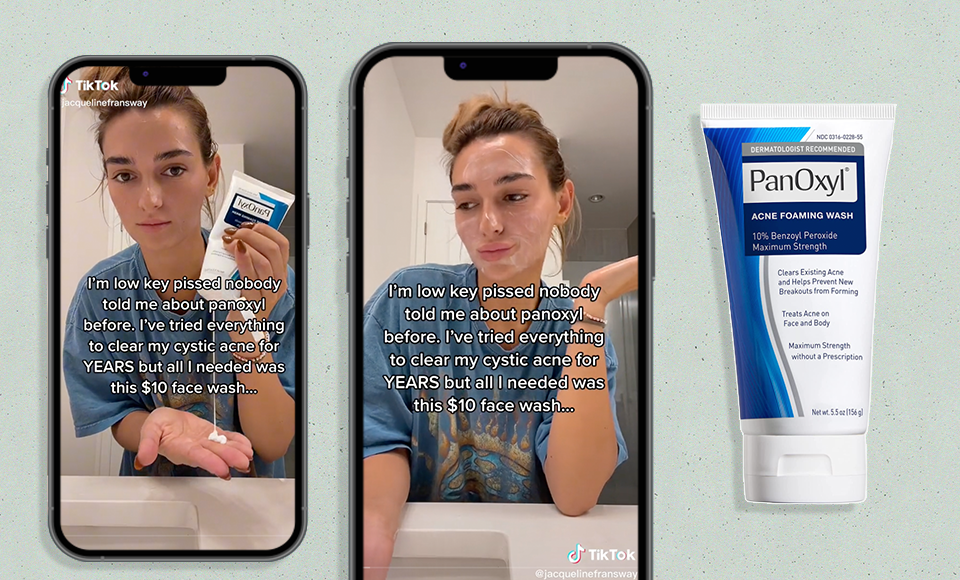 TikTok-Viral PanOxyl Acne Wash Clears Acne on The Face & Body