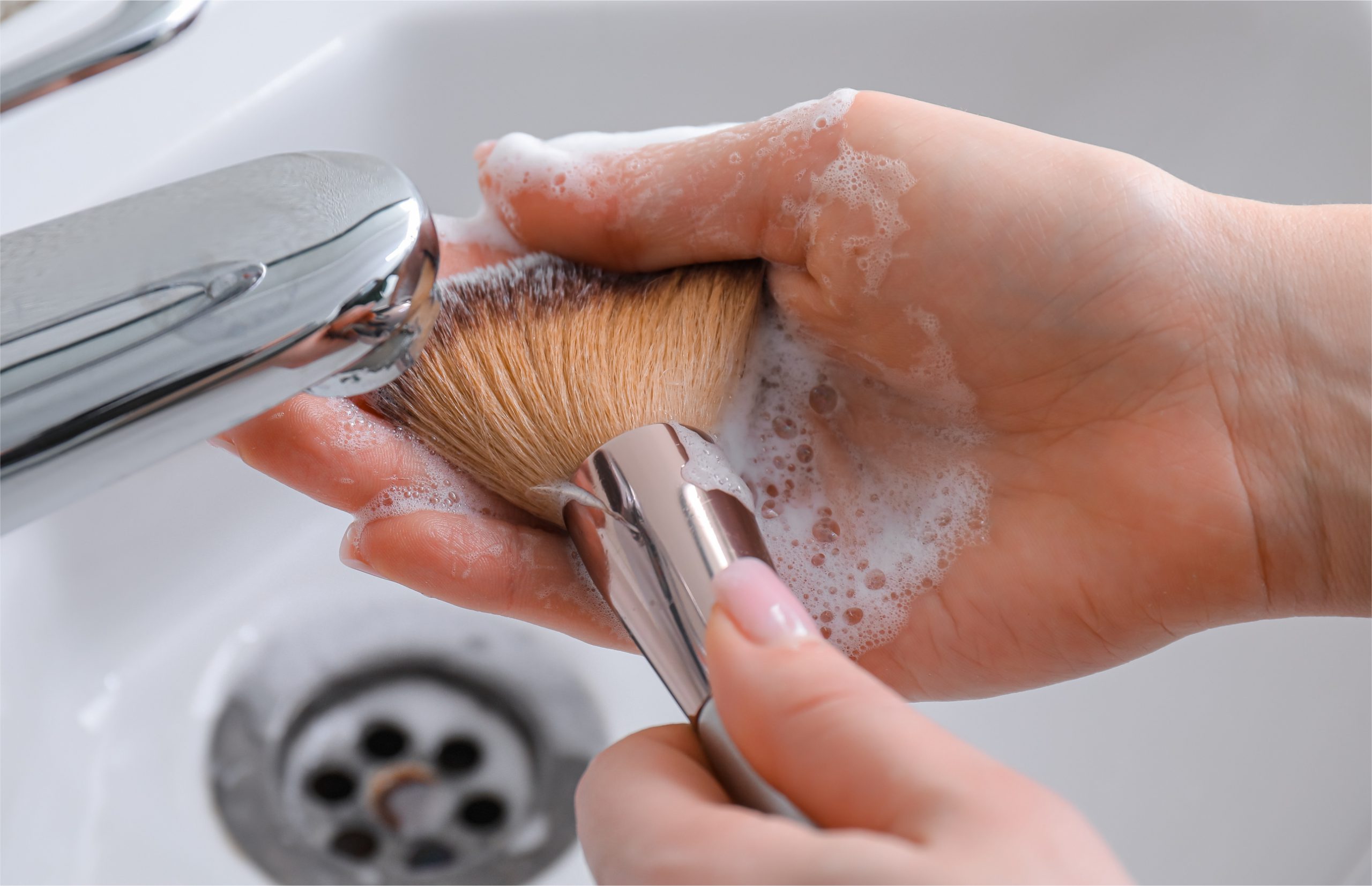 How to Clean Makeup Brushes Using Your Face Cleanser