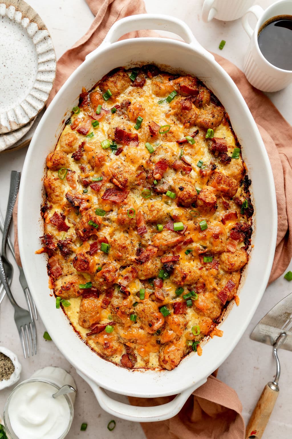 Tater Tot Breakfast Casserole (Make-Ahead Breakfast)