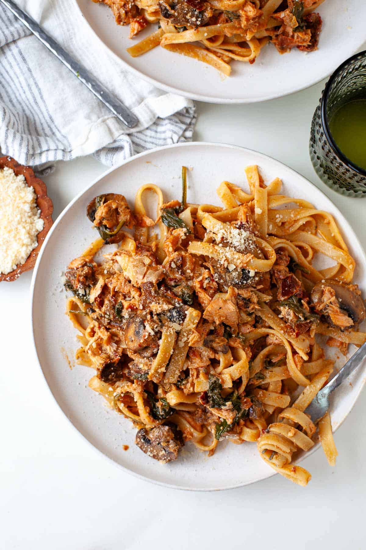 Blackened Salmon Pasta | Kara Lydon