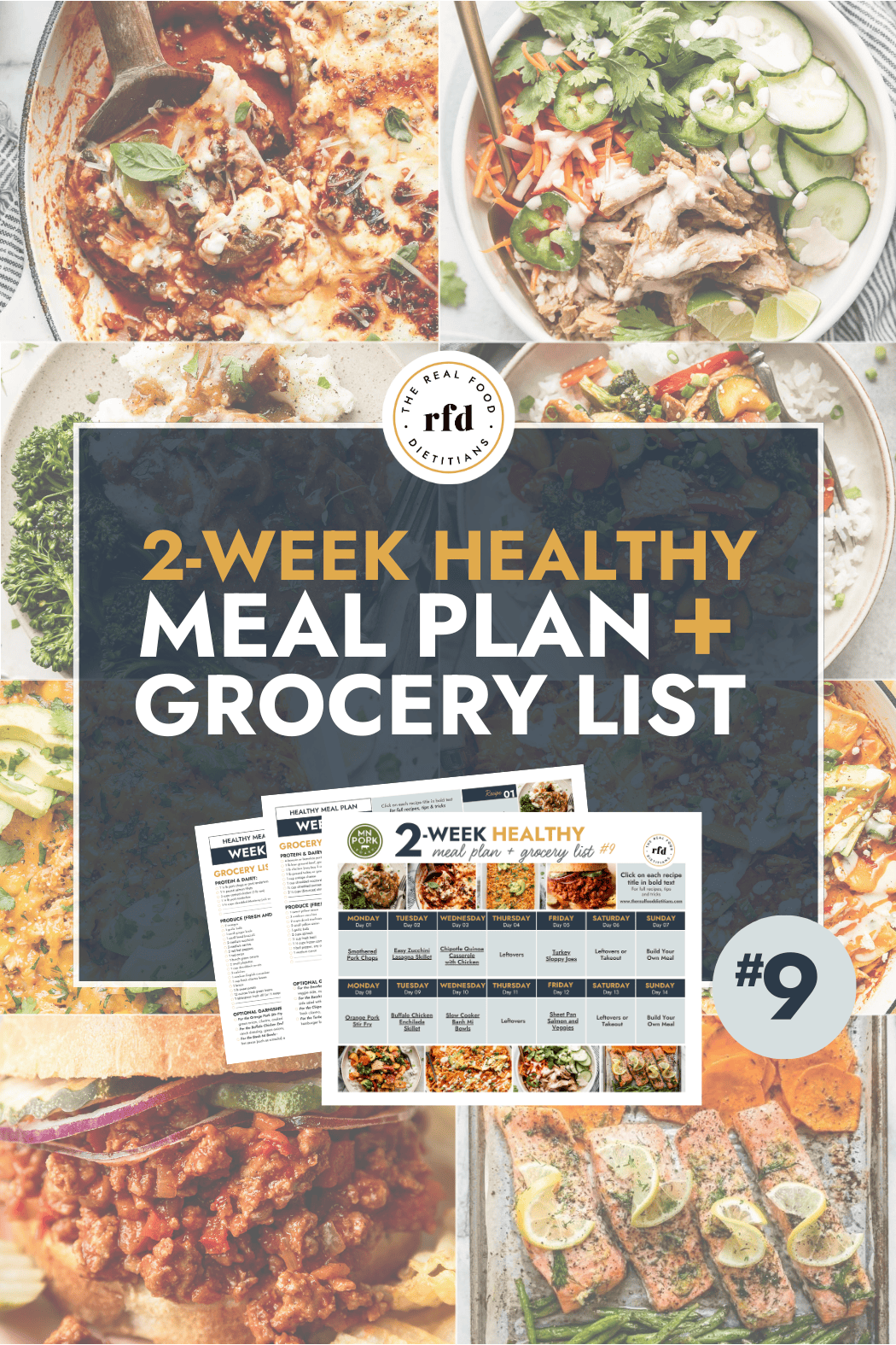2 Week Healthy Meal Plan #9 with Grocery List